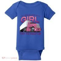 Funny Trucker Semi Big Rig Truck Drivers Cool Gift Baby Bodysuit thumb 0