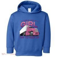 Funny Trucker Semi Big Rig Truck Drivers Cool Gift Toddler Hoodie thumb 0