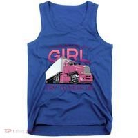 Funny Trucker Semi Big Rig Truck Drivers Cool Gift Tank Top thumb 0