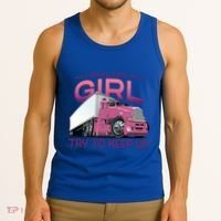 Funny Trucker Semi Big Rig Truck Drivers Cool Gift Tank Top thumb 3