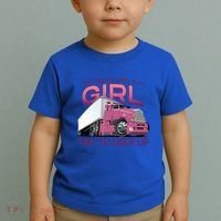 Funny Trucker Semi Big Rig Truck Drivers Cool Gift Toddler T-Shirt thumb 2