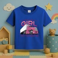 Funny Trucker Semi Big Rig Truck Drivers Cool Gift Toddler T-Shirt thumb 3