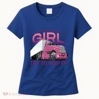 Funny Trucker Semi Big Rig Truck Drivers Cool Gift Women's T-Shirt thumb 0