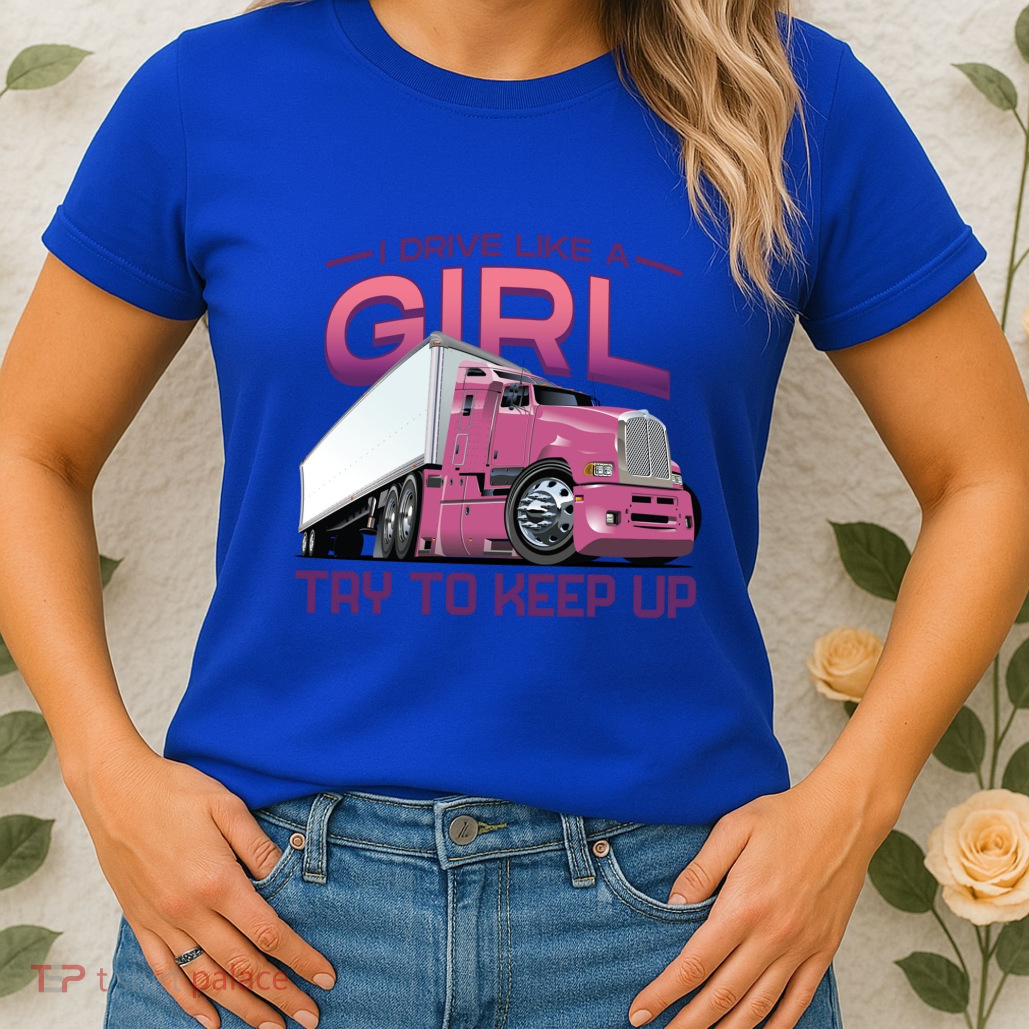 Funny Trucker Semi Big Rig Truck Drivers Cool Gift Women's T-Shirt