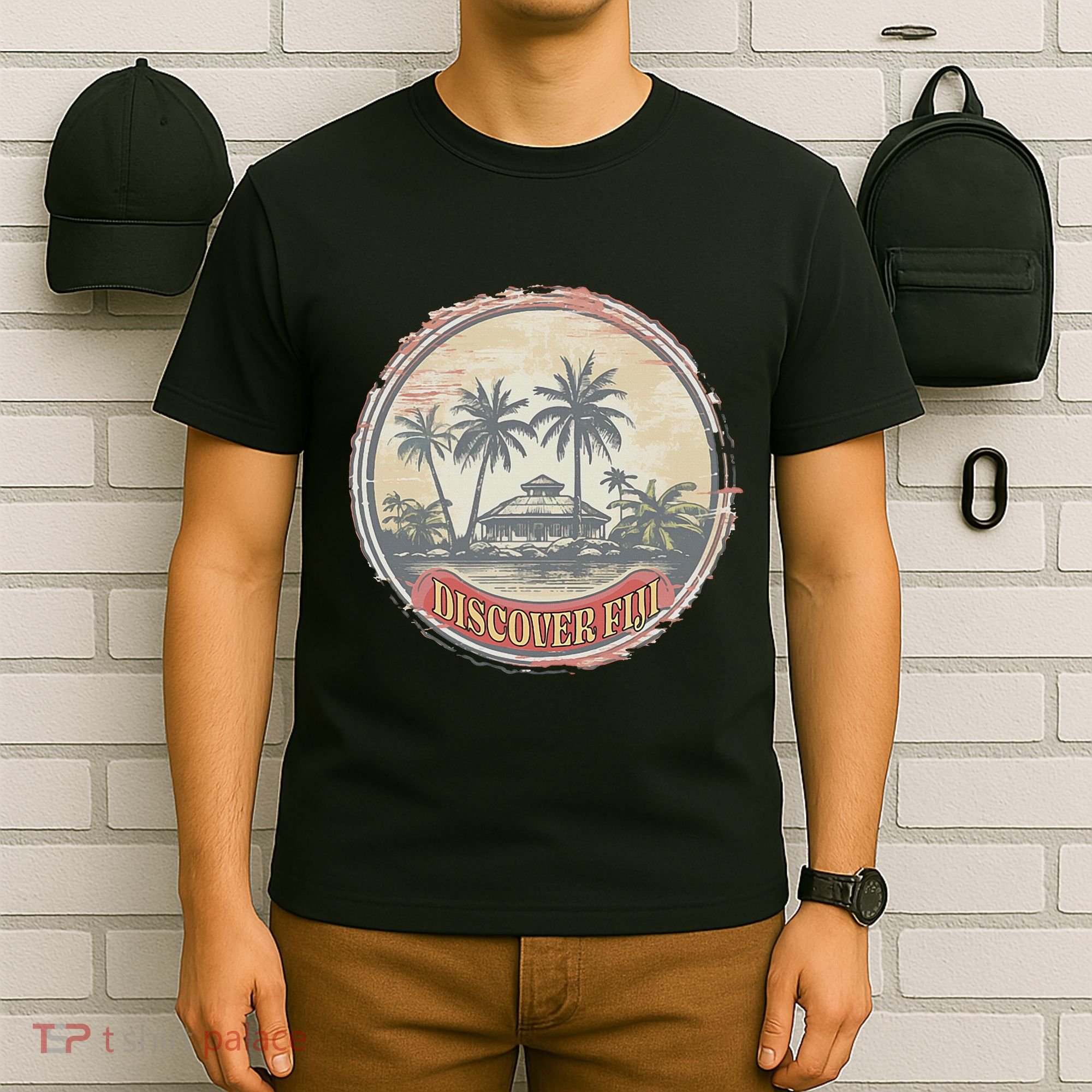 Fiji travel surf Fijian Polynesian Pride Vintage T-Shirt
