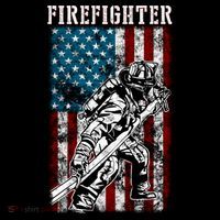 Fire Tattered Stripes Patriotic Firefighter American Flag Gift Coffee Mug thumb 5