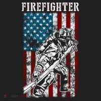 Fire Tattered Stripes Patriotic Firefighter American Flag Gift Beanie thumb 2
