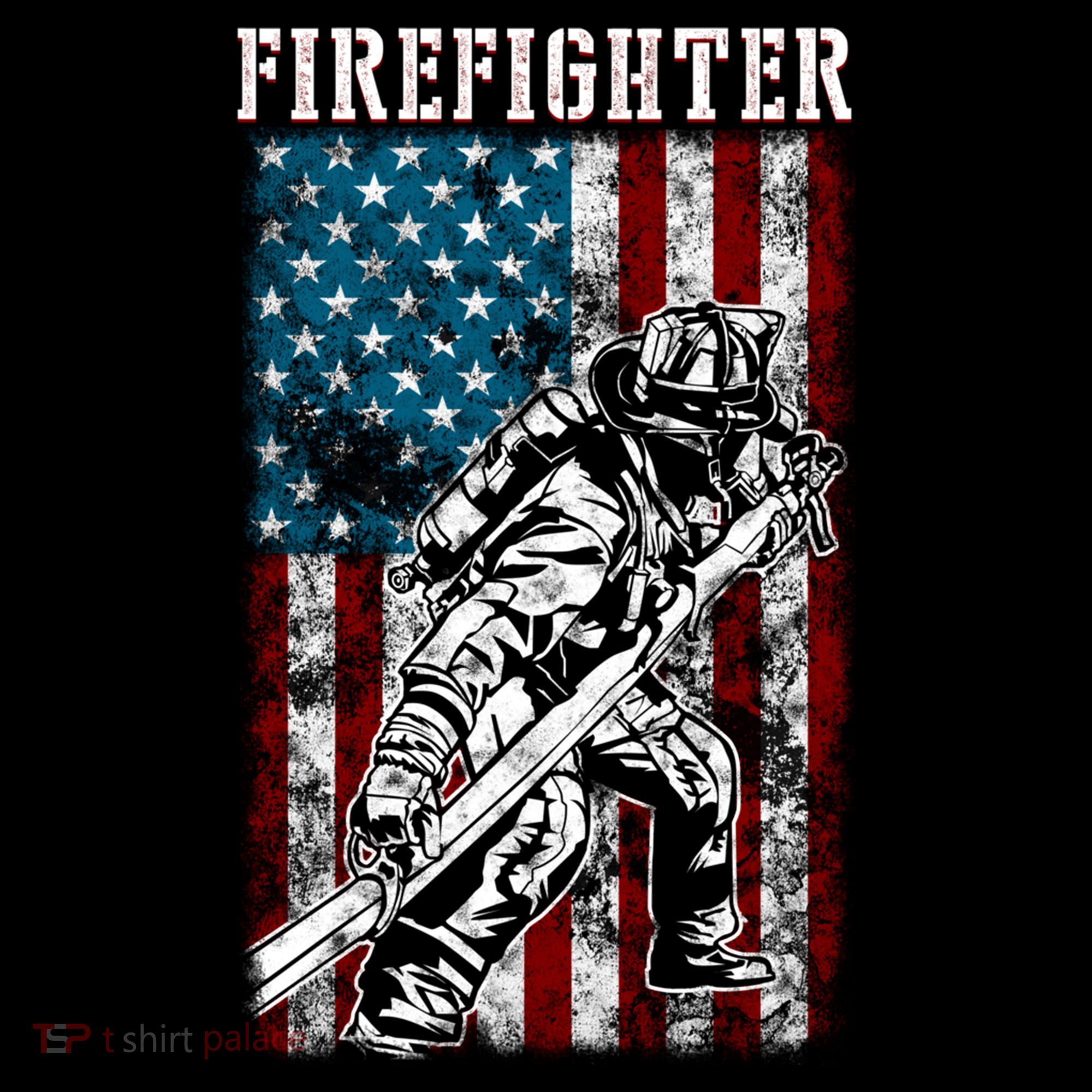 Fire Tattered Stripes Patriotic Firefighter American Flag Gift Women's Hoodie