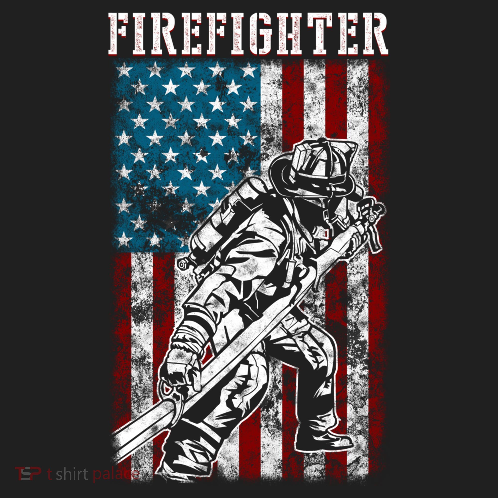 Fire Tattered Stripes Patriotic Firefighter American Flag Gift Hat