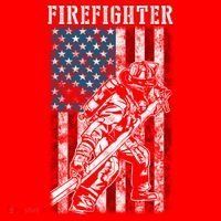 Fire Tattered Stripes Patriotic Firefighter American Flag Gift Santa Hat thumb 1