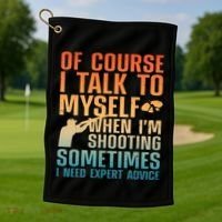 Funny Trap Shooting For Clay Skeet Trap Shooting  Golf Towel thumb 1