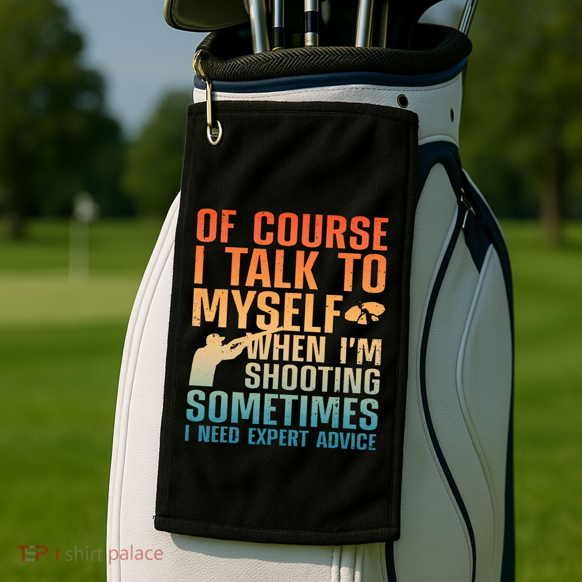 Funny Trap Shooting For Clay Skeet Trap Shooting  Golf Towel