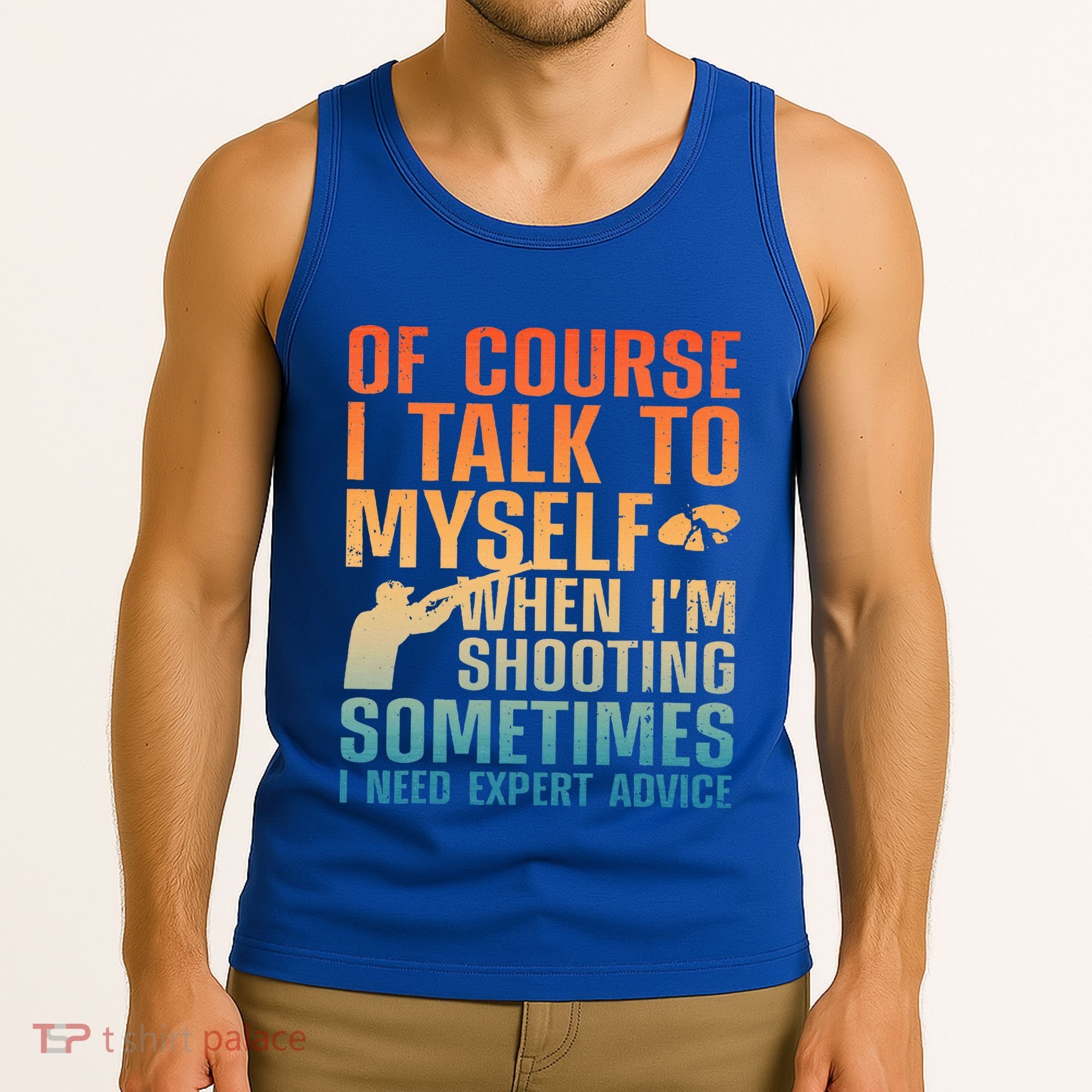 Funny Trap Shooting For Clay Skeet Trap Shooting  Tank Top