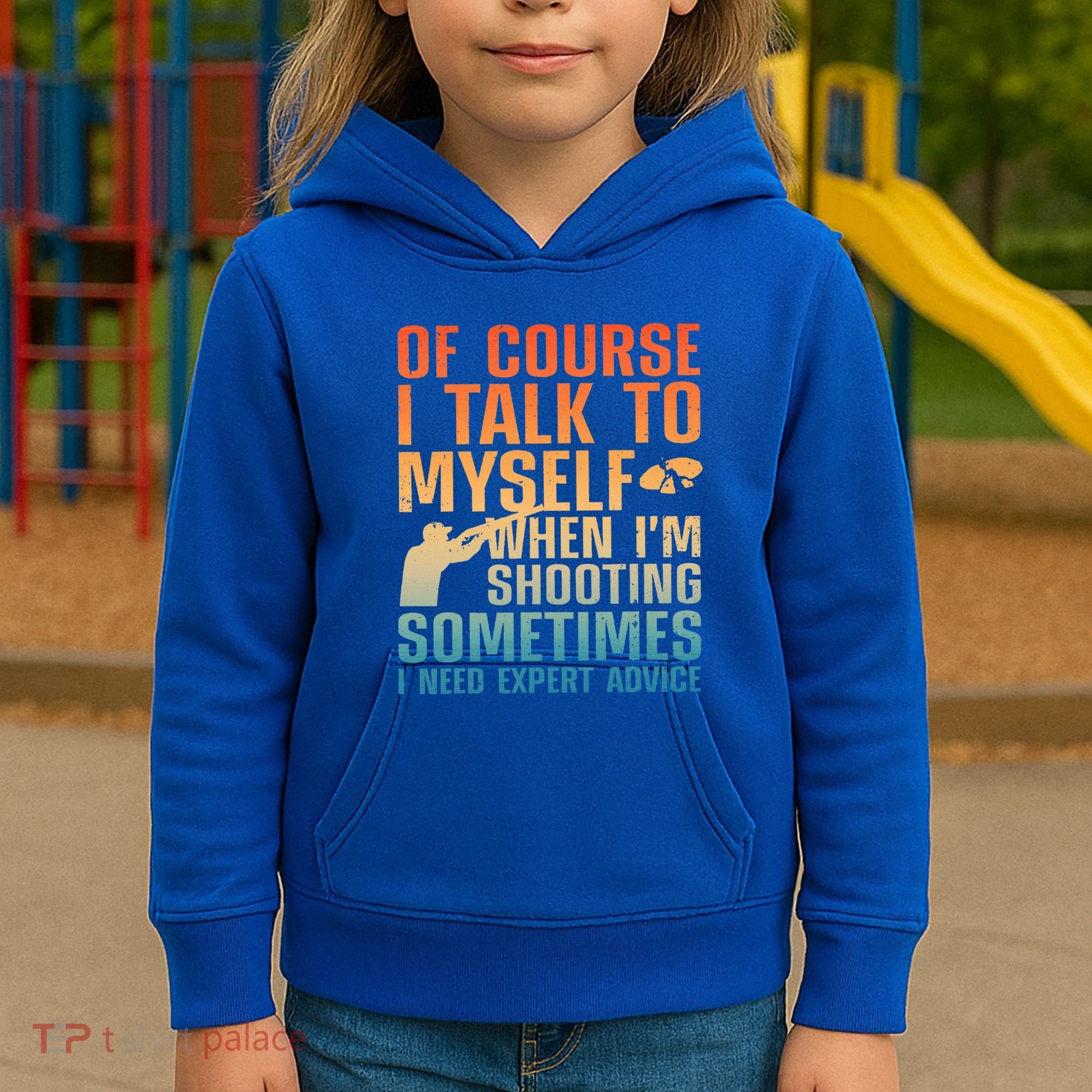 Funny Trap Shooting For Clay Skeet Trap Shooting  Kids Hoodie