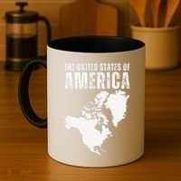 Funny Trump Speech American Flag Canada Greenland Gulf Map Coffee Mug thumb 4