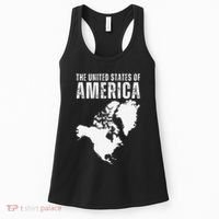 Funny Trump Speech American Flag Canada Greenland Gulf Map Women's Tank Top thumb 0