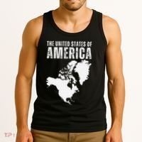 Funny Trump Speech American Flag Canada Greenland Gulf Map Tank Top thumb 3