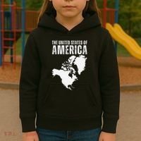 Funny Trump Speech American Flag Canada Greenland Gulf Map Kids Hoodie thumb 3