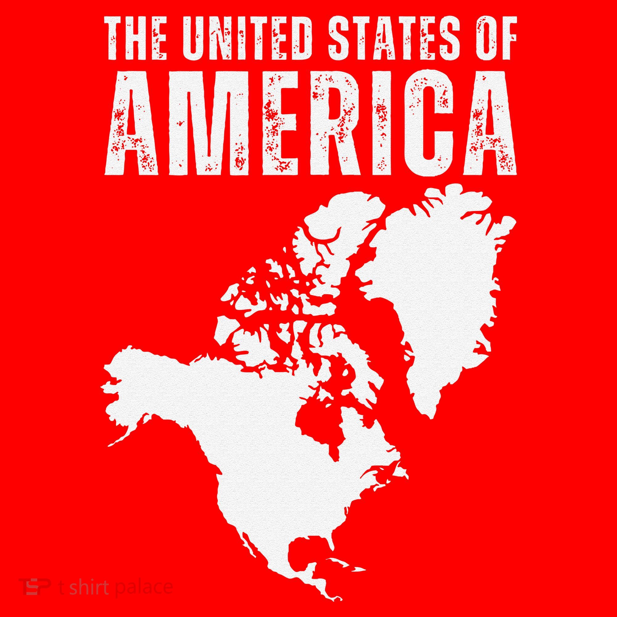 Funny Trump Speech American Flag Canada Greenland Gulf Map Santa Hat