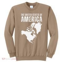 Funny Trump Speech American Flag Canada Greenland Gulf Map Sweatshirt thumb 0