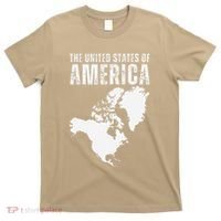 Funny Trump Speech American Flag Canada Greenland Gulf Map T-Shirt thumb 0