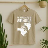 Funny Trump Speech American Flag Canada Greenland Gulf Map T-Shirt thumb 2