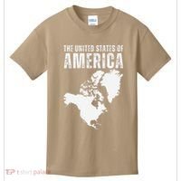 Funny Trump Speech American Flag Canada Greenland Gulf Map Kids T-Shirt thumb 0
