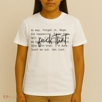 Fuck That Sarcastic Saying Funny T-Shirt thumb 4