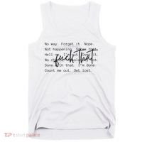 Fuck That Sarcastic Saying Funny Tank Top thumb 0