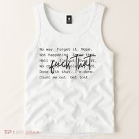Fuck That Sarcastic Saying Funny Tank Top thumb 2