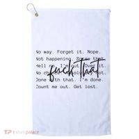 Fuck That Sarcastic Saying Funny Golf Towel thumb 0
