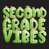 Friday Teacher Second 2Nd Grade Level Cactus Vibes Boho Team Gift Women's Sweatshirt thumb 2