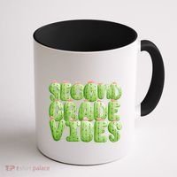 Friday Teacher Second 2Nd Grade Level Cactus Vibes Boho Team Gift Coffee Mug thumb 1