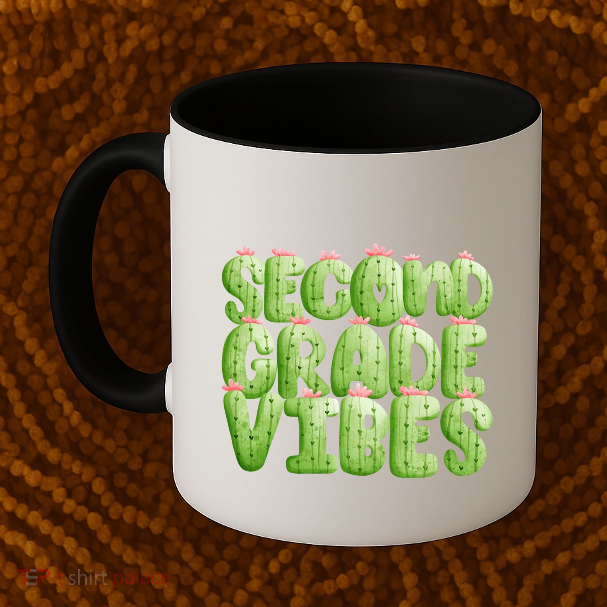 Friday Teacher Second 2Nd Grade Level Cactus Vibes Boho Team Gift Coffee Mug