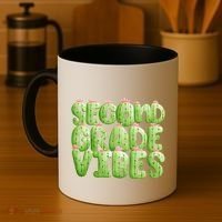 Friday Teacher Second 2Nd Grade Level Cactus Vibes Boho Team Gift Coffee Mug thumb 4