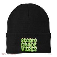 Friday Teacher Second 2Nd Grade Level Cactus Vibes Boho Team Gift Beanie thumb 0