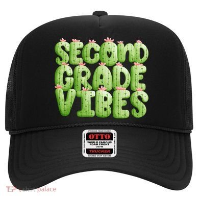 Friday Teacher Second 2Nd Grade Level Cactus Vibes Boho Team Gift Hat