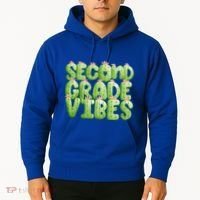 Friday Teacher Second 2Nd Grade Level Cactus Vibes Boho Team Gift Hoodie thumb 2