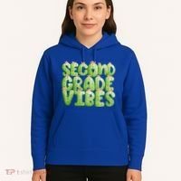 Friday Teacher Second 2Nd Grade Level Cactus Vibes Boho Team Gift Hoodie thumb 5