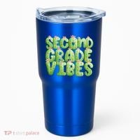 Friday Teacher Second 2Nd Grade Level Cactus Vibes Boho Team Gift Tumbler thumb 0