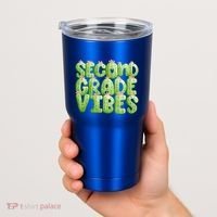 Friday Teacher Second 2Nd Grade Level Cactus Vibes Boho Team Gift Tumbler thumb 2