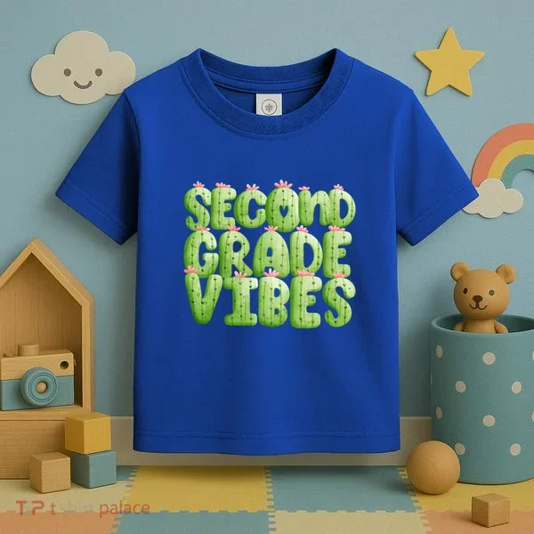 Friday Teacher Second 2Nd Grade Level Cactus Vibes Boho Team Gift Toddler T-Shirt