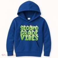 Friday Teacher Second 2Nd Grade Level Cactus Vibes Boho Team Gift Kids Hoodie thumb 0