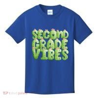 Friday Teacher Second 2Nd Grade Level Cactus Vibes Boho Team Gift Kids T-Shirt thumb 0