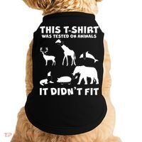 Funny This Shirt Was Tested On Animals It Didn't Fit Doggie Tank thumb 0