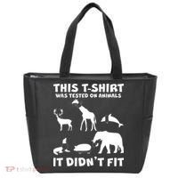 Funny This Shirt Was Tested On Animals It Didn't Fit Tote Bag thumb 0