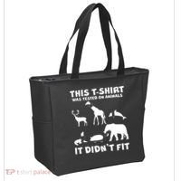 Funny This Shirt Was Tested On Animals It Didn't Fit Tote Bag thumb 2