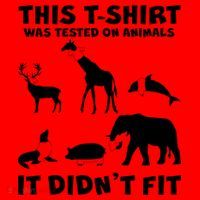 Funny This Shirt Was Tested On Animals It Didn't Fit Santa Hat thumb 1