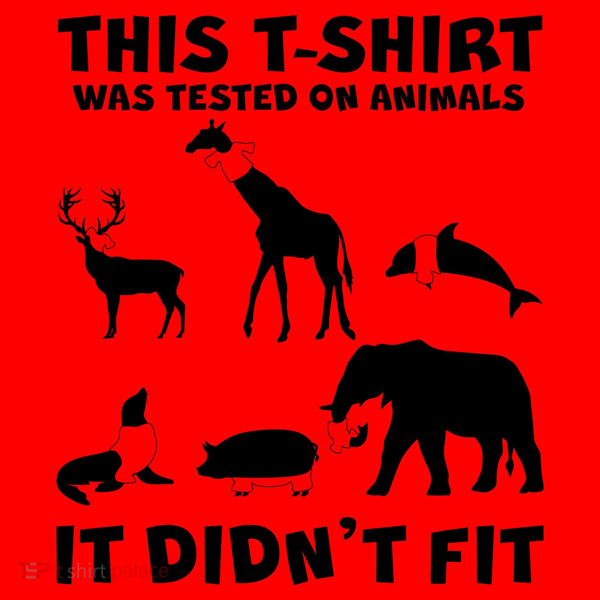 Funny This Shirt Was Tested On Animals It Didn't Fit Santa Hat