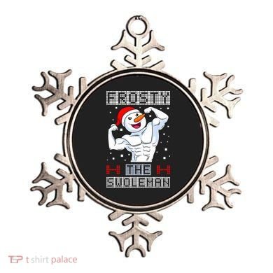 Frosty The Swoleman Bodybuilder Snowman Ugly Christmas Ornament